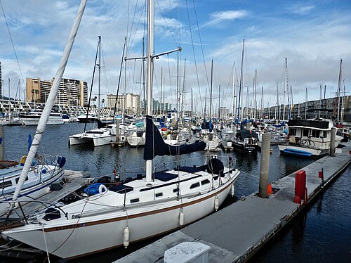 a boat slip in marina del rey